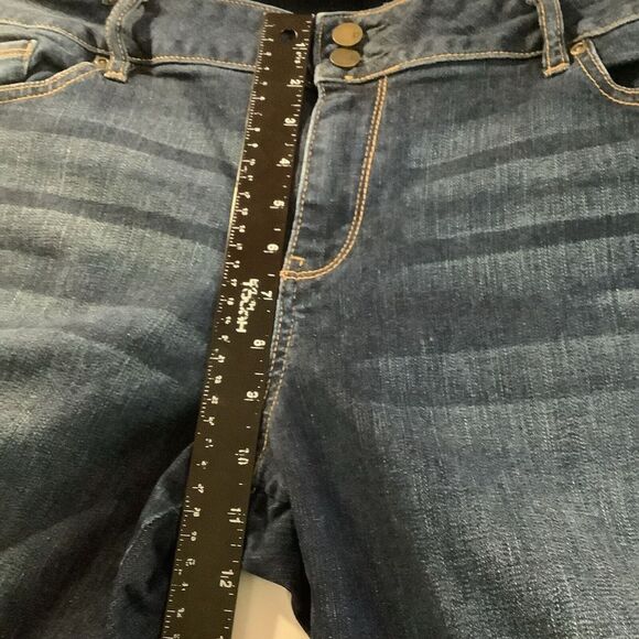 Soho Jeans Curve Creator Leggings Size 20 Stretch Blue midrise - Picture 6 of 9